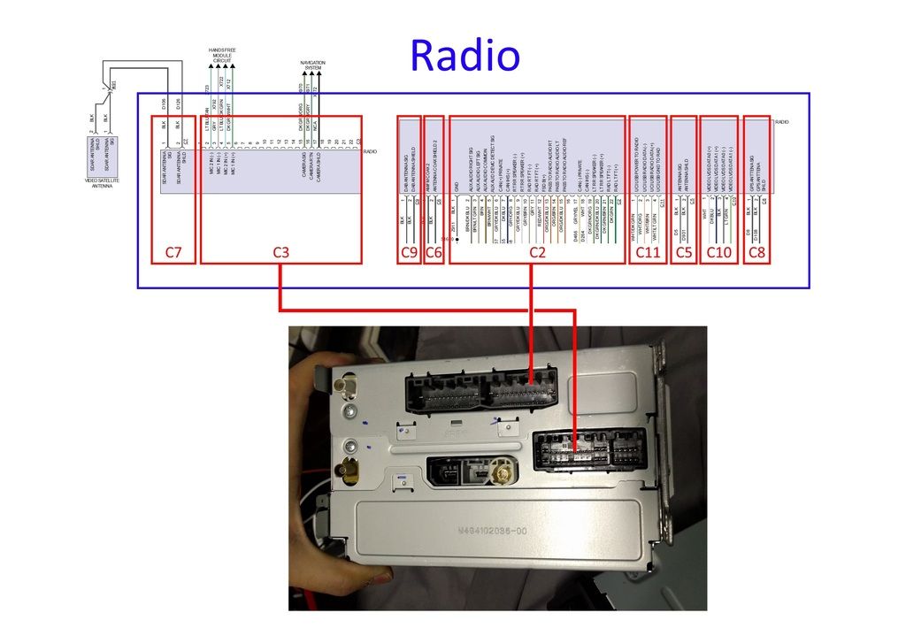 Trying to figure out which connectors are which in my uconnect 8.4n